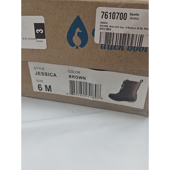 Sporto The Original Duck Boot Jessica  Womens Size 6M Brown Rain Snow Boots - Picture 10 of 16